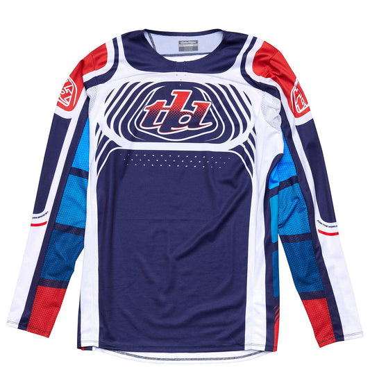 Troy Lee Designs 2024 SE Pro Jersey Wavez Navy/Red