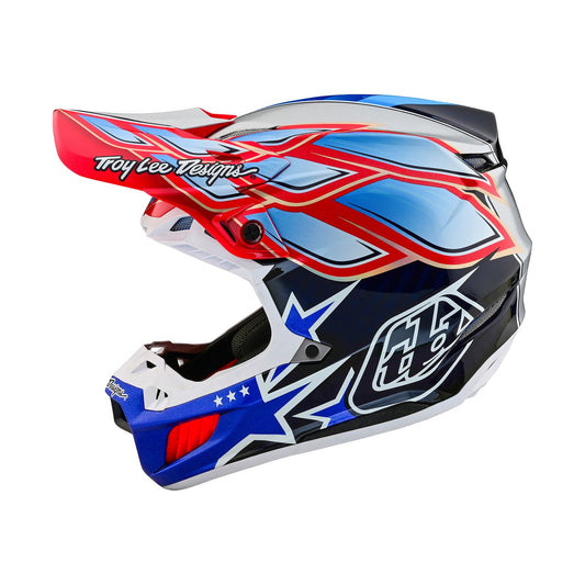 Troy Lee Designs 2024 SE5 Carbon Helmet W/MIPS Wings Navy