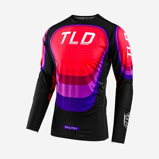 Troy Lee Designs 2024 SE Ultra Jersey Reverb Black/Glo Red