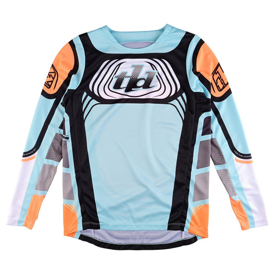 Troy Lee Designs 2024 Youth GP Pro Jersey Wavez Bleached Aqua