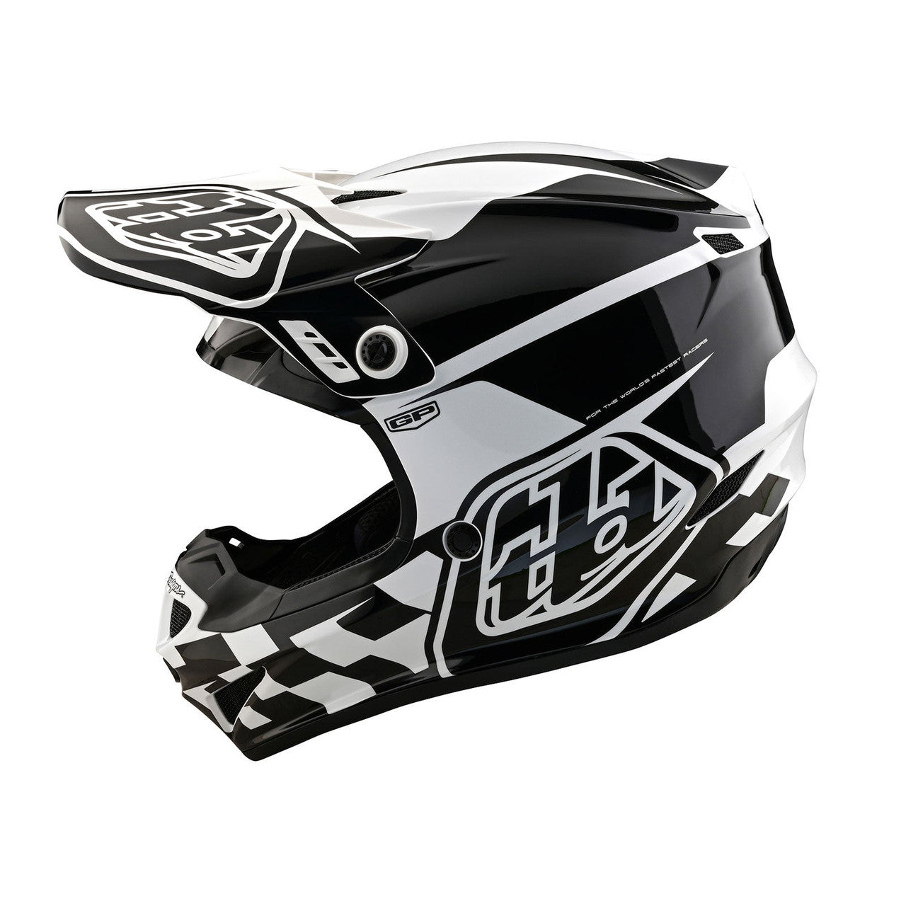 Troy Lee Designs 2024 GP Helmet Check Up White/Black
