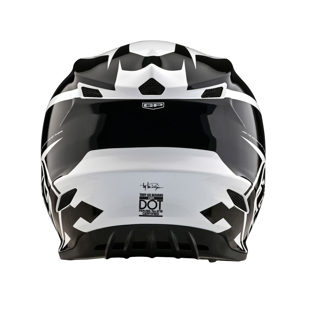 Troy Lee Designs 2024 GP Helmet Check Up White/Black