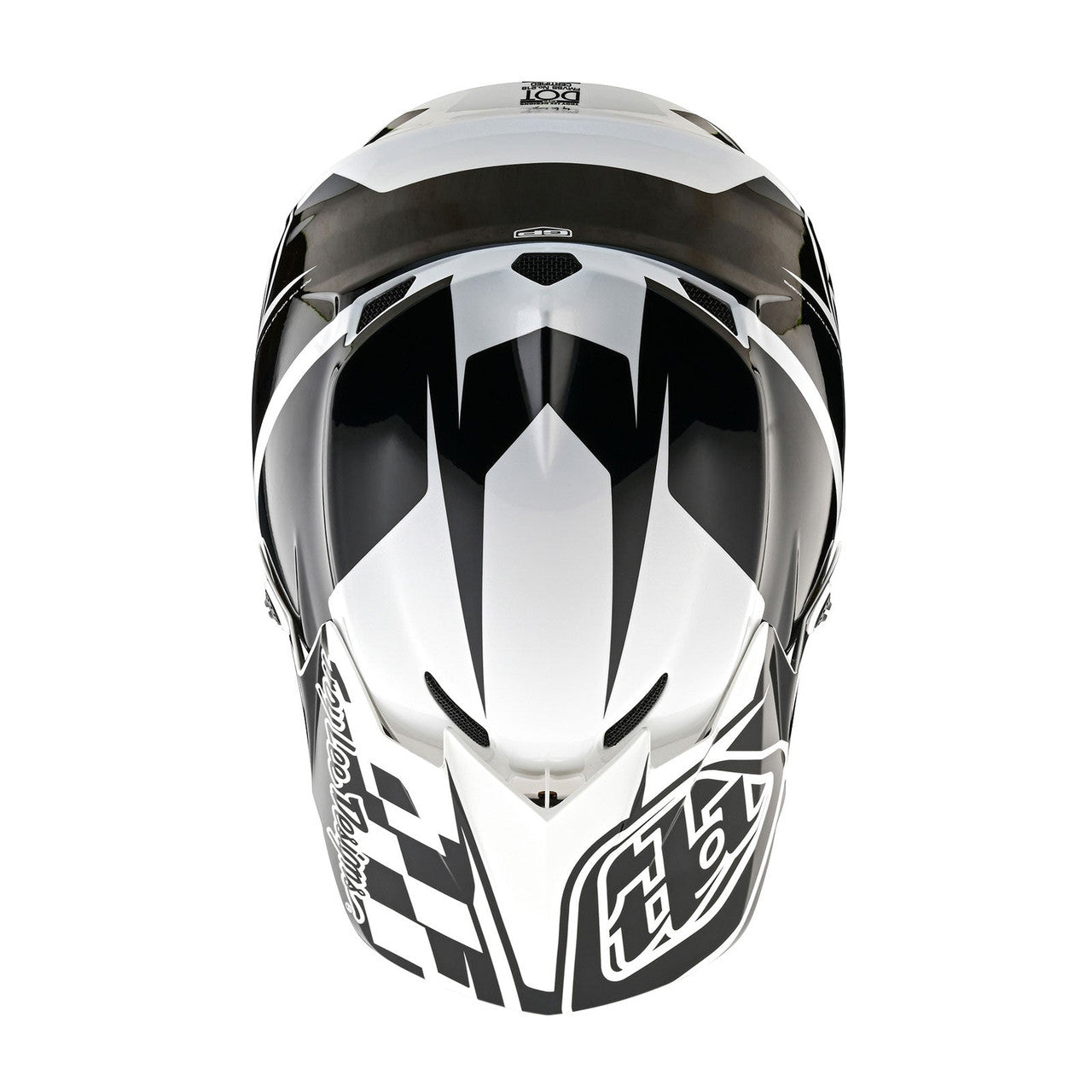 Troy Lee Designs 2024 GP Helmet Check Up White/Black
