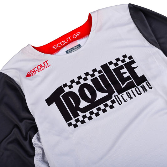Troy Lee Designs 2024 Scout GP Jersey Big Lee Charcoal/Fog