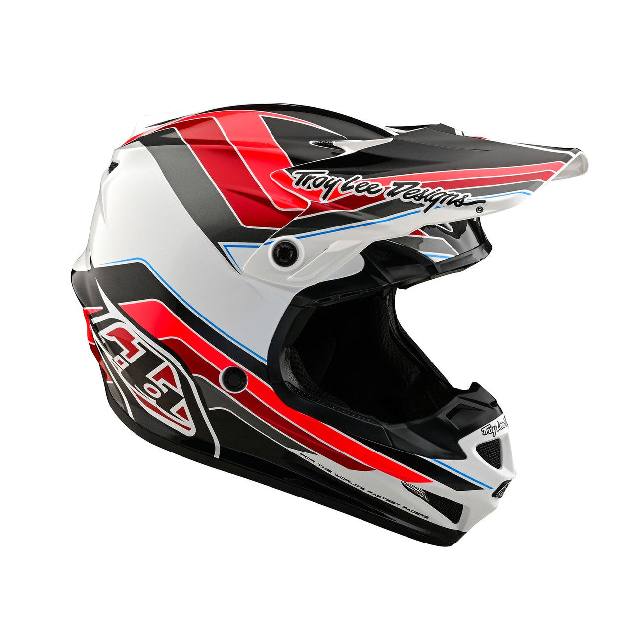 Troy Lee Designs 2024 Youth SE4 Polyacrylite Helmet W/MIPS Block Charcoal/Red