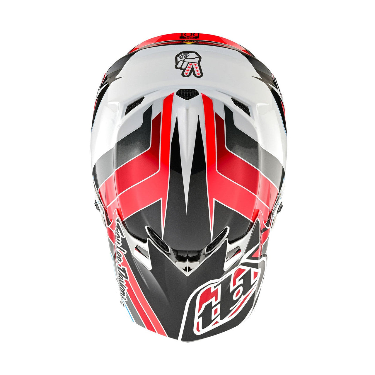 Troy Lee Designs 2024 Youth SE4 Polyacrylite Helmet W/MIPS Block Charcoal/Red
