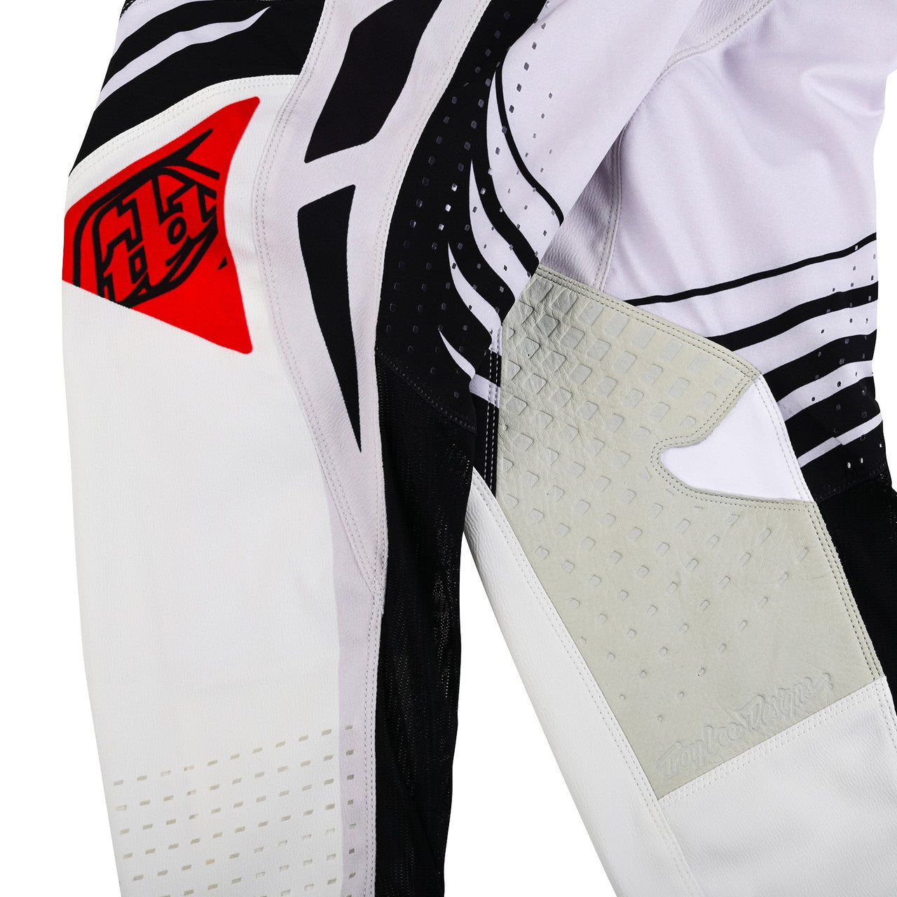 Troy Lee Designs 2024 SE Pro Pant Wavez Off-White/Red