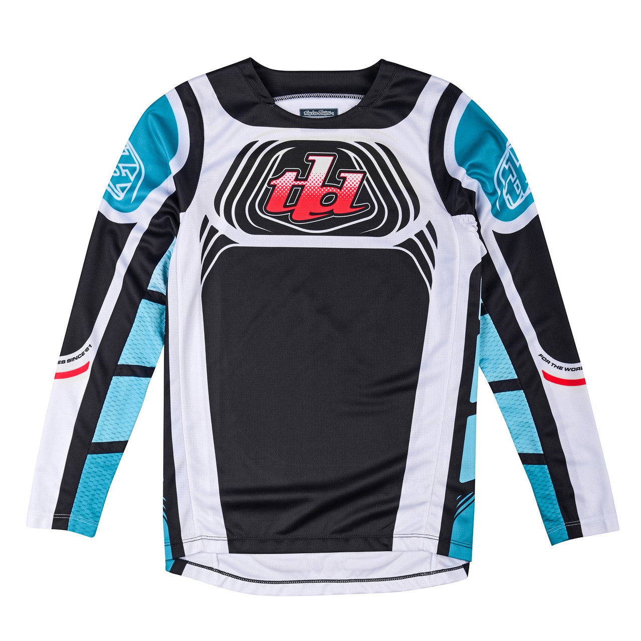 Troy Lee Designs 2024 Youth GP Pro Jersey Wavez Phantom/Turquoise