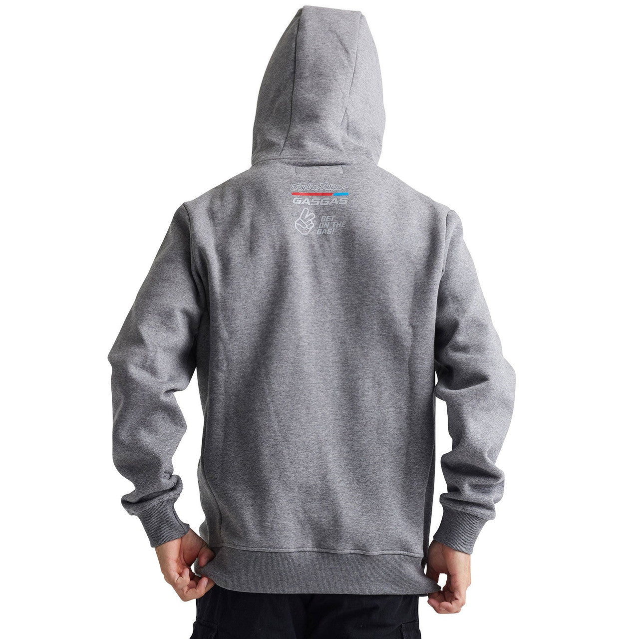 Troy Lee Designs TLD GasGas Team Core Zip Up Hoodie Heather Gray