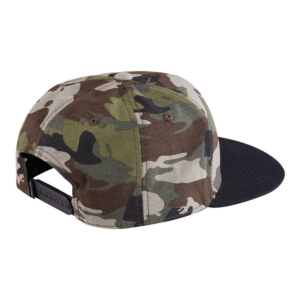 Troy Lee Designs Snapback Hat Slice Camo Army Green/Black OSFA