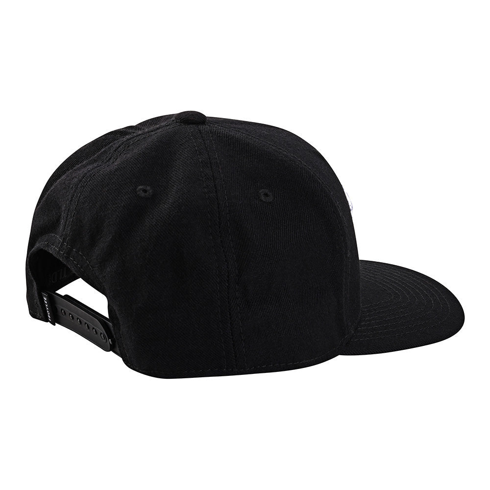 Troy Lee Designs Curved Bill Snapback Bolt Black