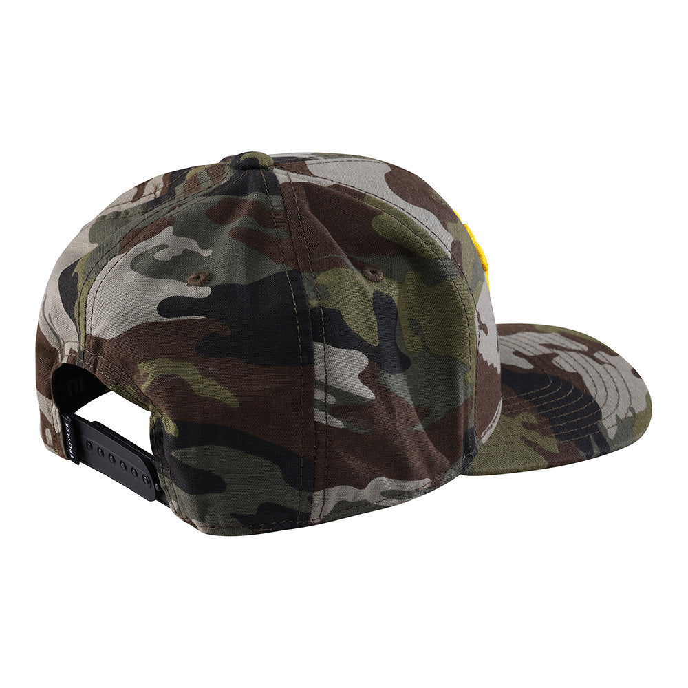 Troy Lee Designs Curved Bill Snapback Bolt Forest Camo