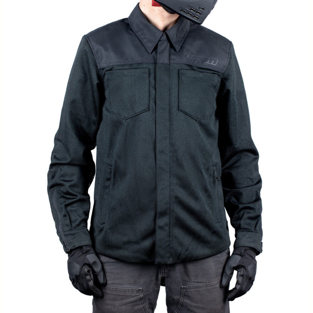 Icon Upstate Mesh CE Jacket Black