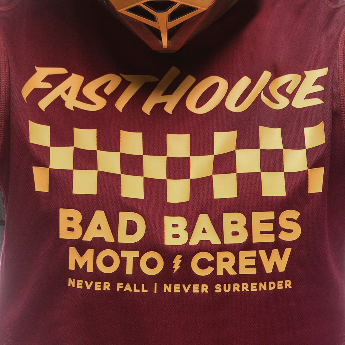 Fasthouse Womens Grindhouse Crew Jersey - Maroon