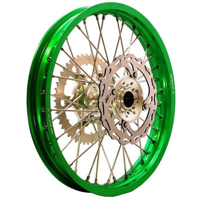 Warp 9 Complete Rear MX Wheels - Kawasaki