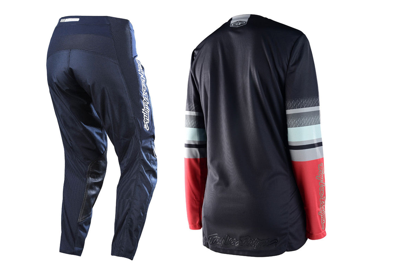 Troy Lee Designs 2023 Womens GP Jersey and Pant Combo Warped Charcoal
