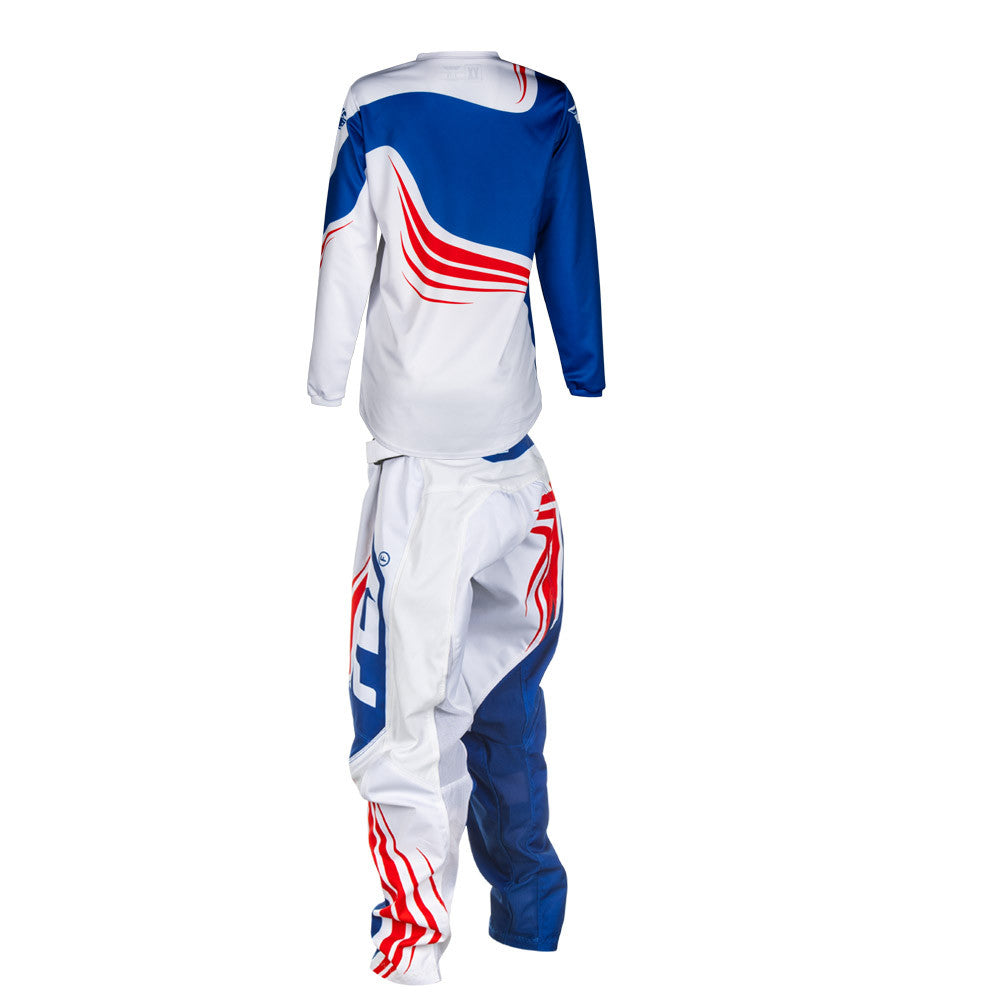 FLY Racing 2025 Youth F-16 Jersey Pant Combo Red/White/Blue