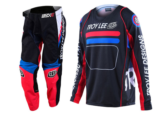 Troy Lee Designs 2022  Youth GP Jersey and Pant Combo Drop In Charcoal