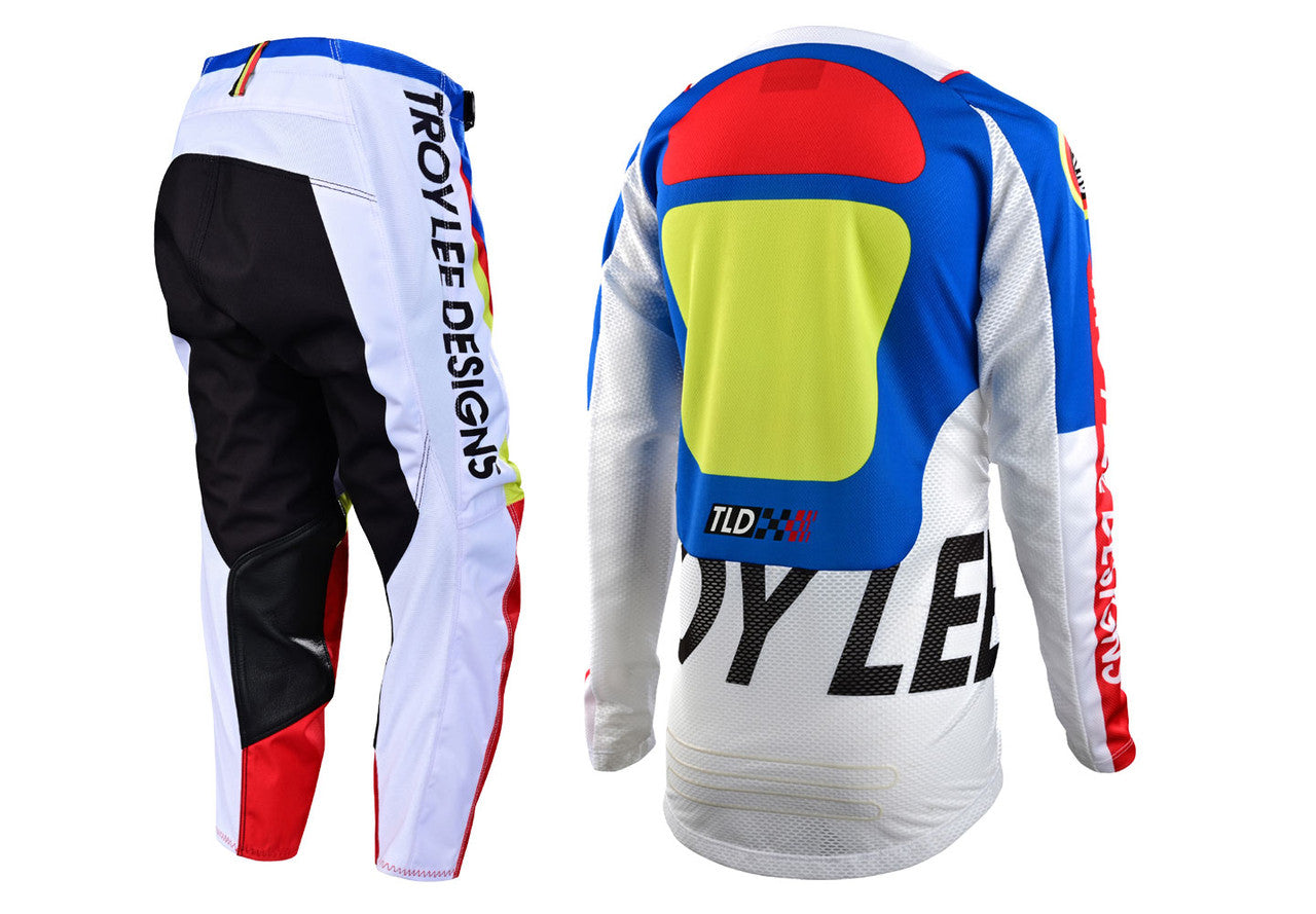 Troy Lee Designs 2022 Youth GP Jersey and Pant Combo Drop In White