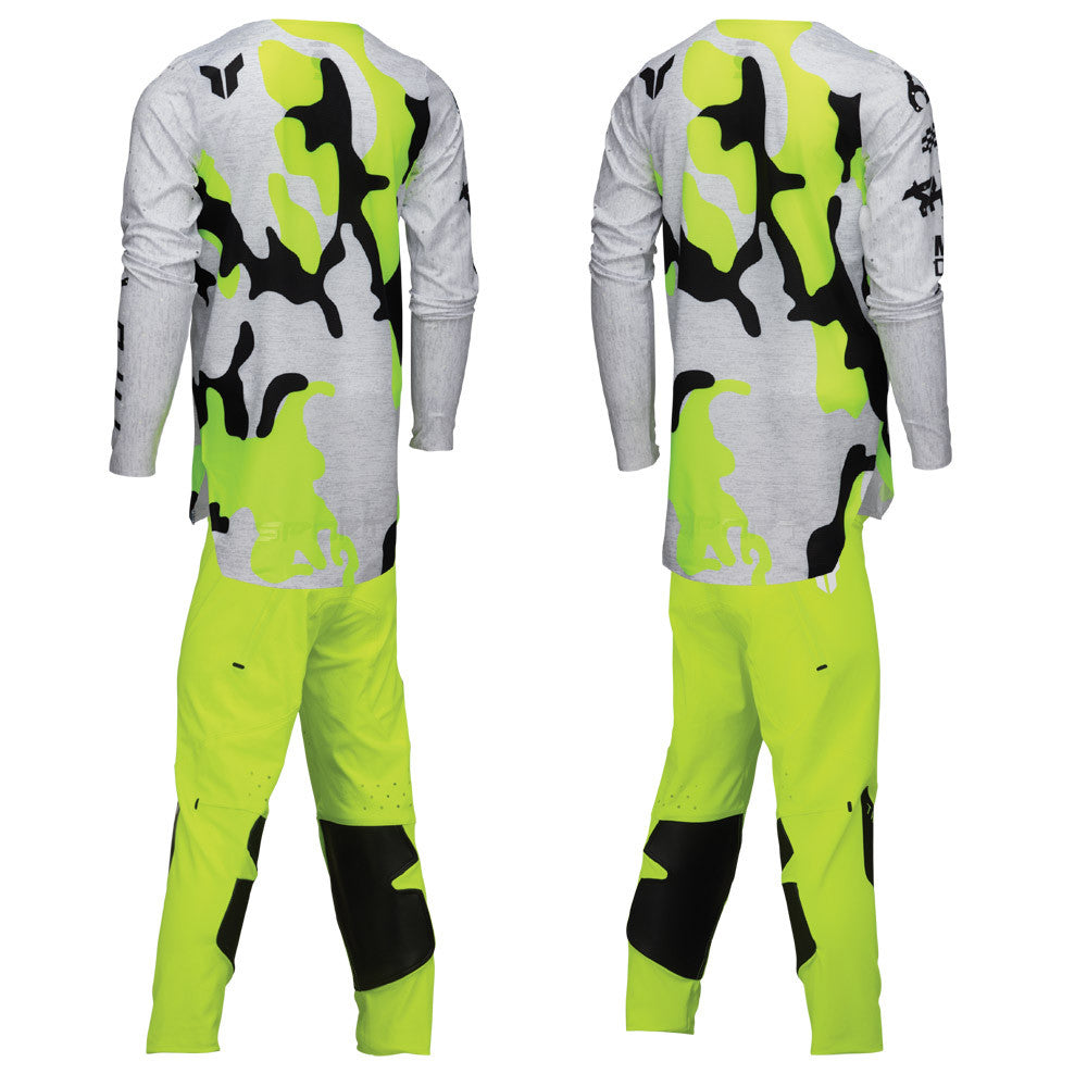 Thor 2025 Youth SPORTMODE Riot Jersey Pant Combo White/Acid