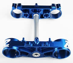Ride Engineering 22mm Offset YZ250/WR & YZ450F Triple Clamp Set - Blue