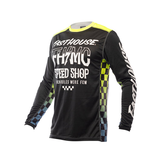 Fasthouse Youth Grindhouse Brute Jersey - Black/Hi-Viz