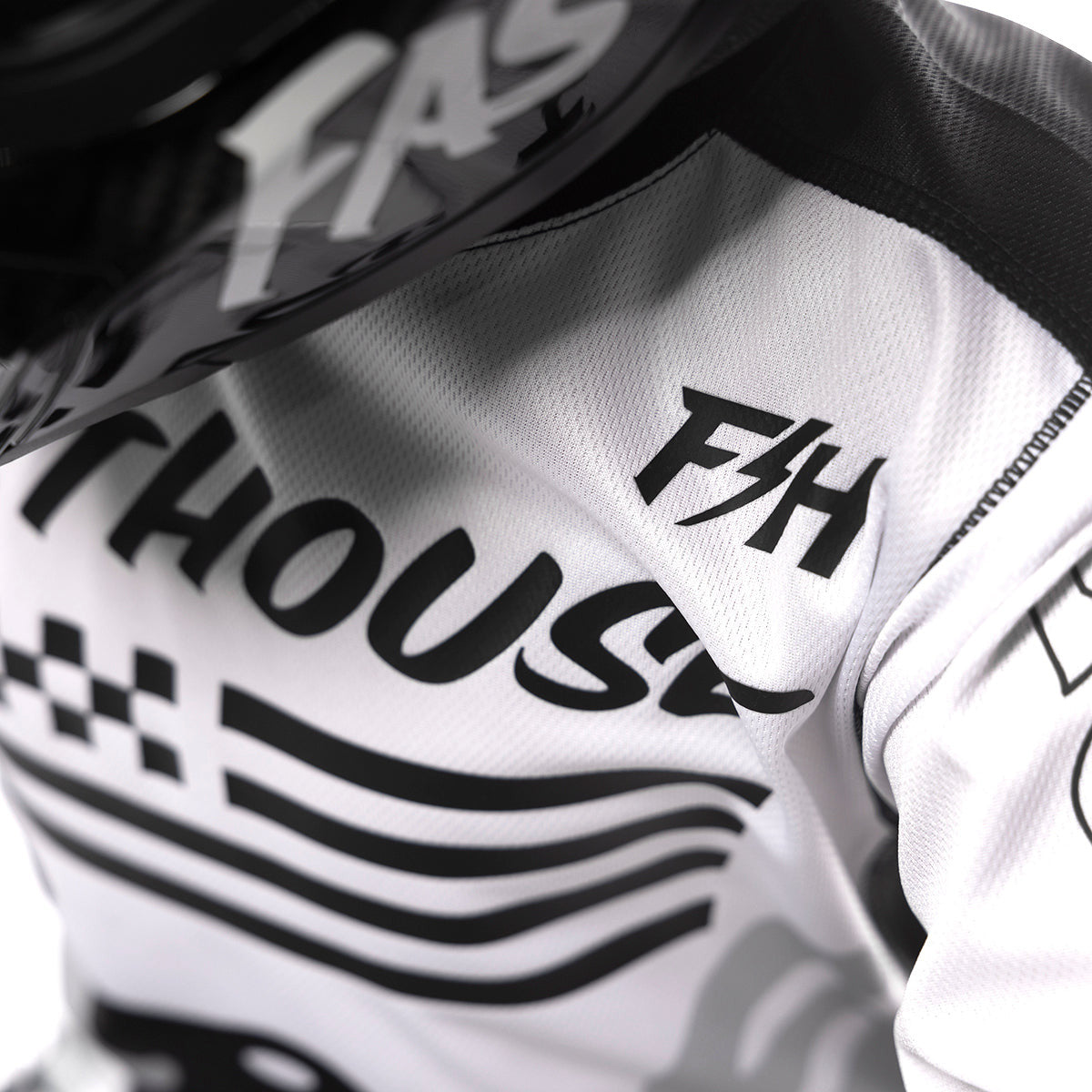 Fasthouse Youth Grindhouse Riot Jersey - White/Black