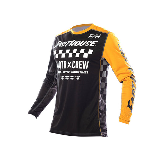 Fasthouse Youth Grindhouse Alpha Jersey - Black/Amber