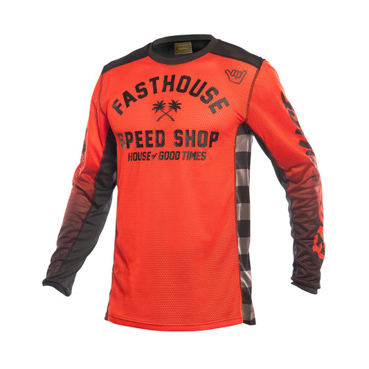 Fasthouse Youth A/C Grindhouse Asher Jersey - Red/Black