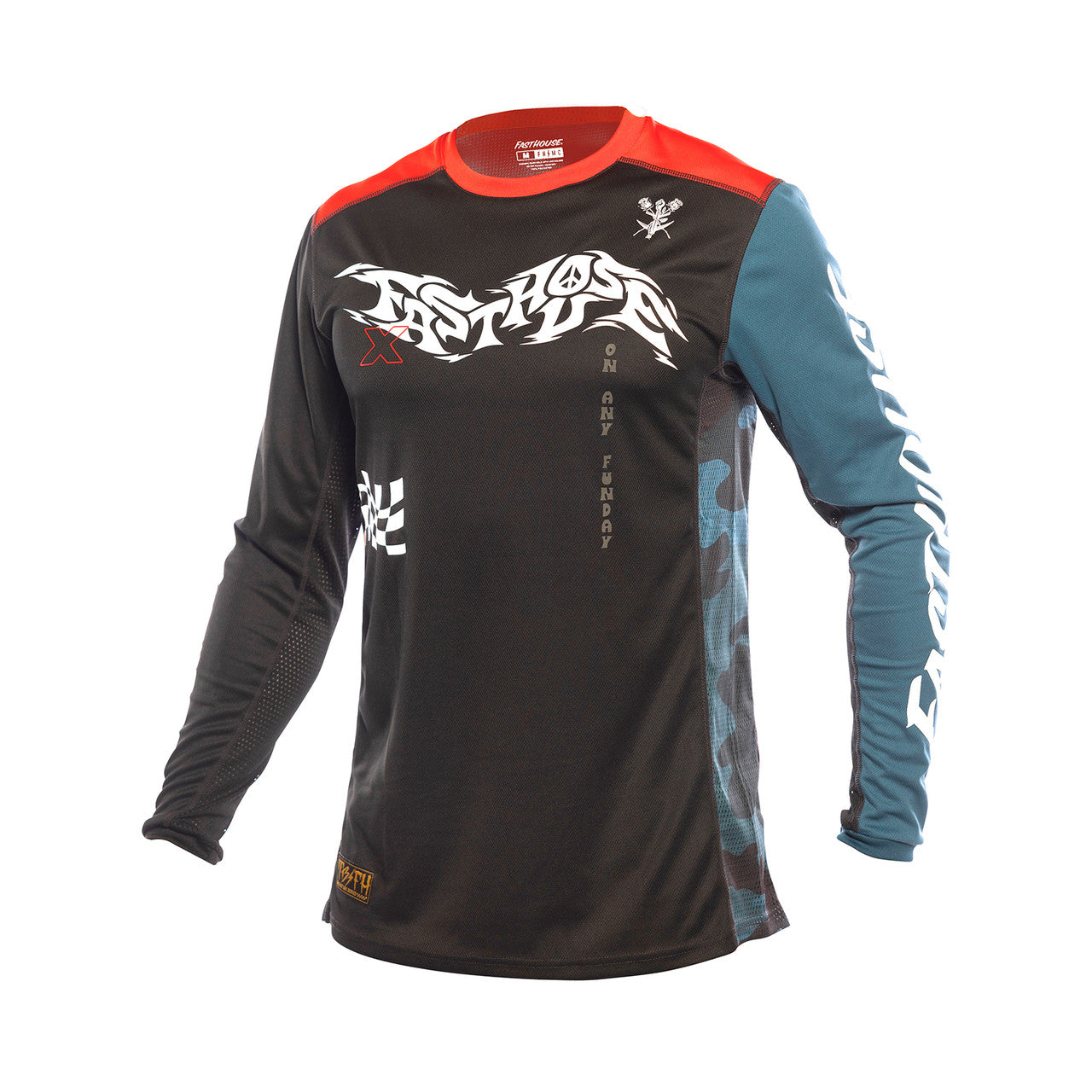 Fasthouse Youth Grindhouse Bereman Jersey - Black/Red