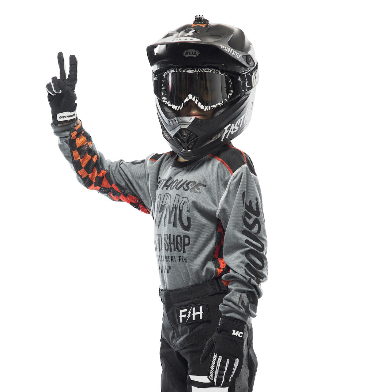 Fasthouse Youth Grindhouse Brute Jersey - Grey/Black