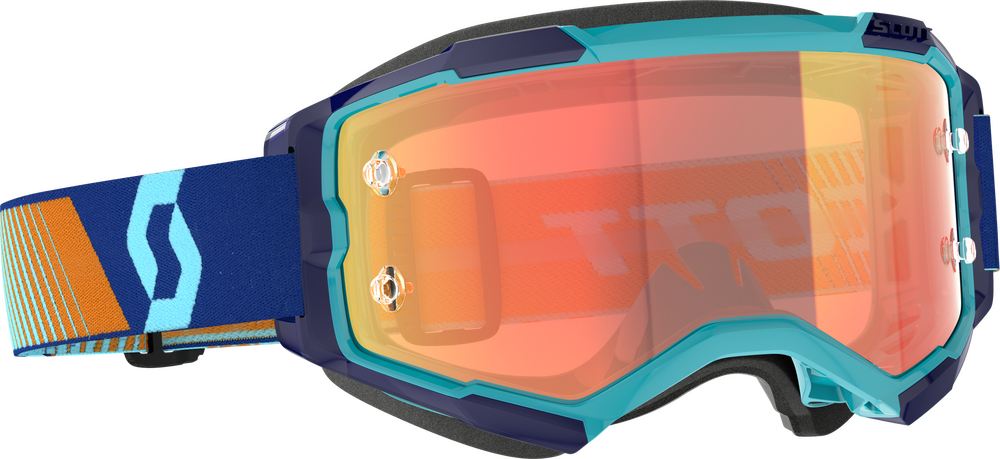 SCOTT - 272828-7436280 - FURY GOGGLE ROYAL BLUE/ORG ORANGE CHROME WORKS