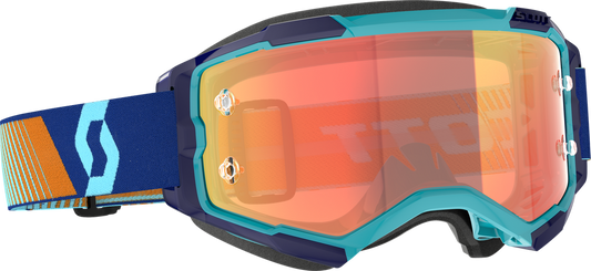 SCOTT - 272828-7436280 - FURY GOGGLE ROYAL BLUE/ORG ORANGE CHROME WORKS