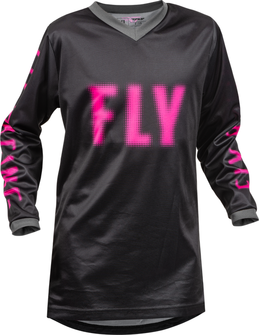 FLY Racing 2023 Youth F-16 Jersey Black/Pink