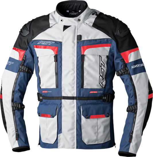 RST Pro Series Adventure-X CE Jacket Silver/Blue/Red