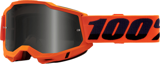 100% - 50020-00004 - ACCURI 2 SAND GOGGLE NEON ORANGE SMOKE LENS