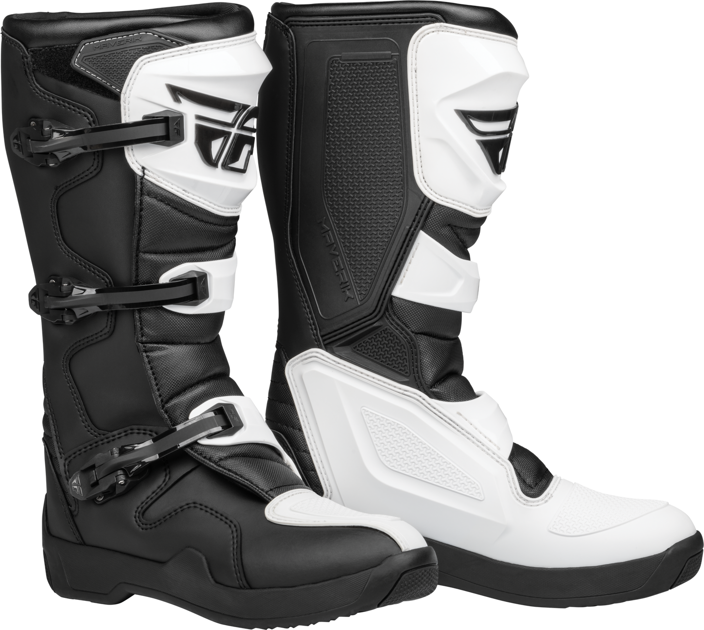 FLY Racing Maverik LT Boots White/Black