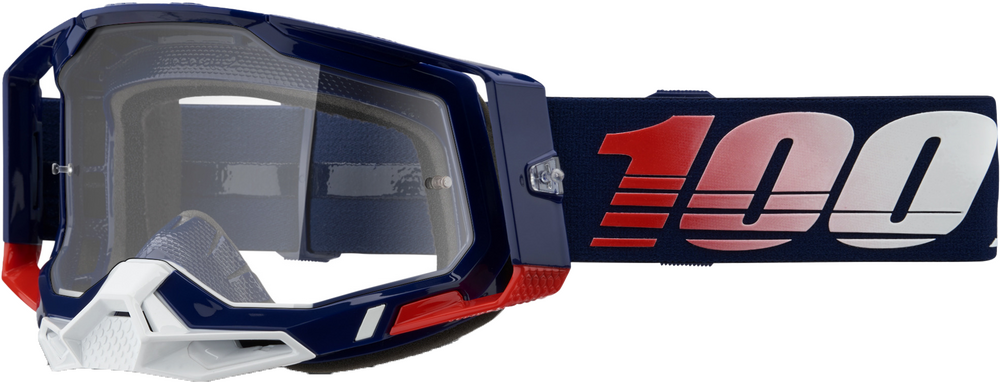 100% - 50009-00022 - RACECRAFT 2 GOGGLE REPUBLIC CLEAR LENS