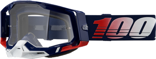 100% - 50009-00022 - RACECRAFT 2 GOGGLE REPUBLIC CLEAR LENS