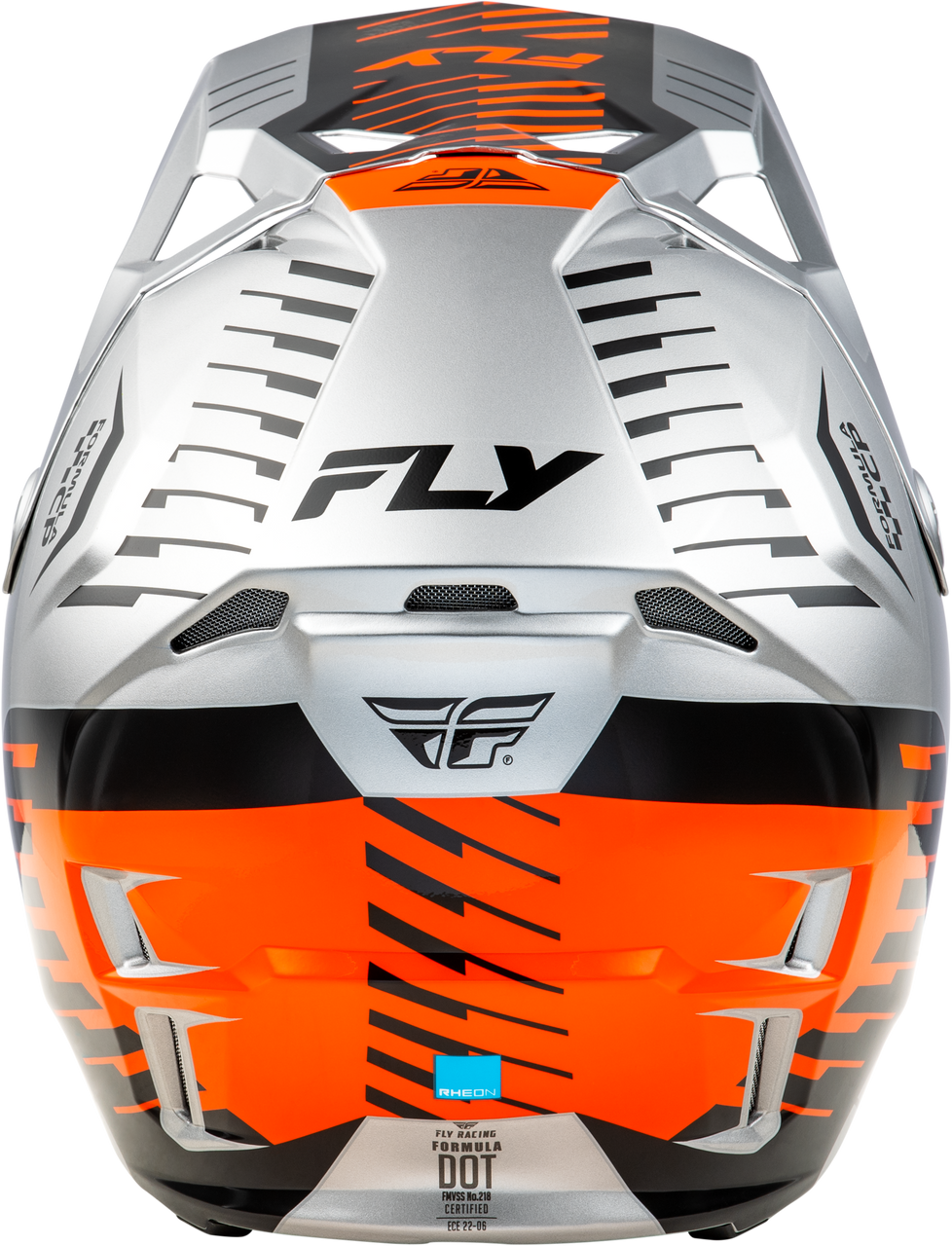 FLY Racing 2025 Formula CP Slice Helmet Grey/Orange/Black