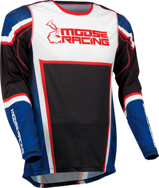 Moose Racing Agroid Jersey Red/White/Blue