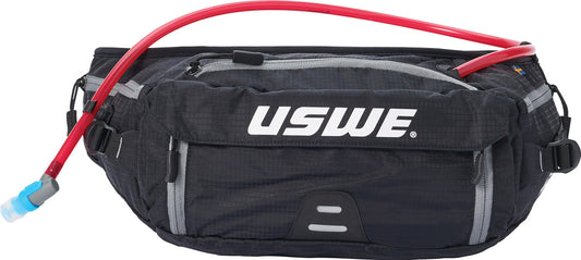 USWE Zulo 6 Black Carbon 1.5L Vented Hip Pack PNP Tube