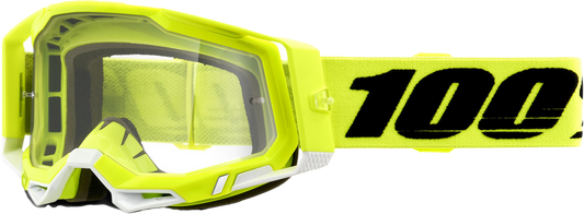 100% - 50009-00004 - RACECRAFT 2 GOGGLE YELLOW CLEAR LENS