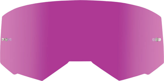 FLY Racing Zone/Focus Goggle Lens - Single Lens W/ Post Pink Mirror/Smoke