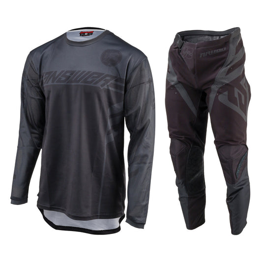 Answer Racing 2025 Arkon Nitrus Jersey Pant Combo Black/Grey