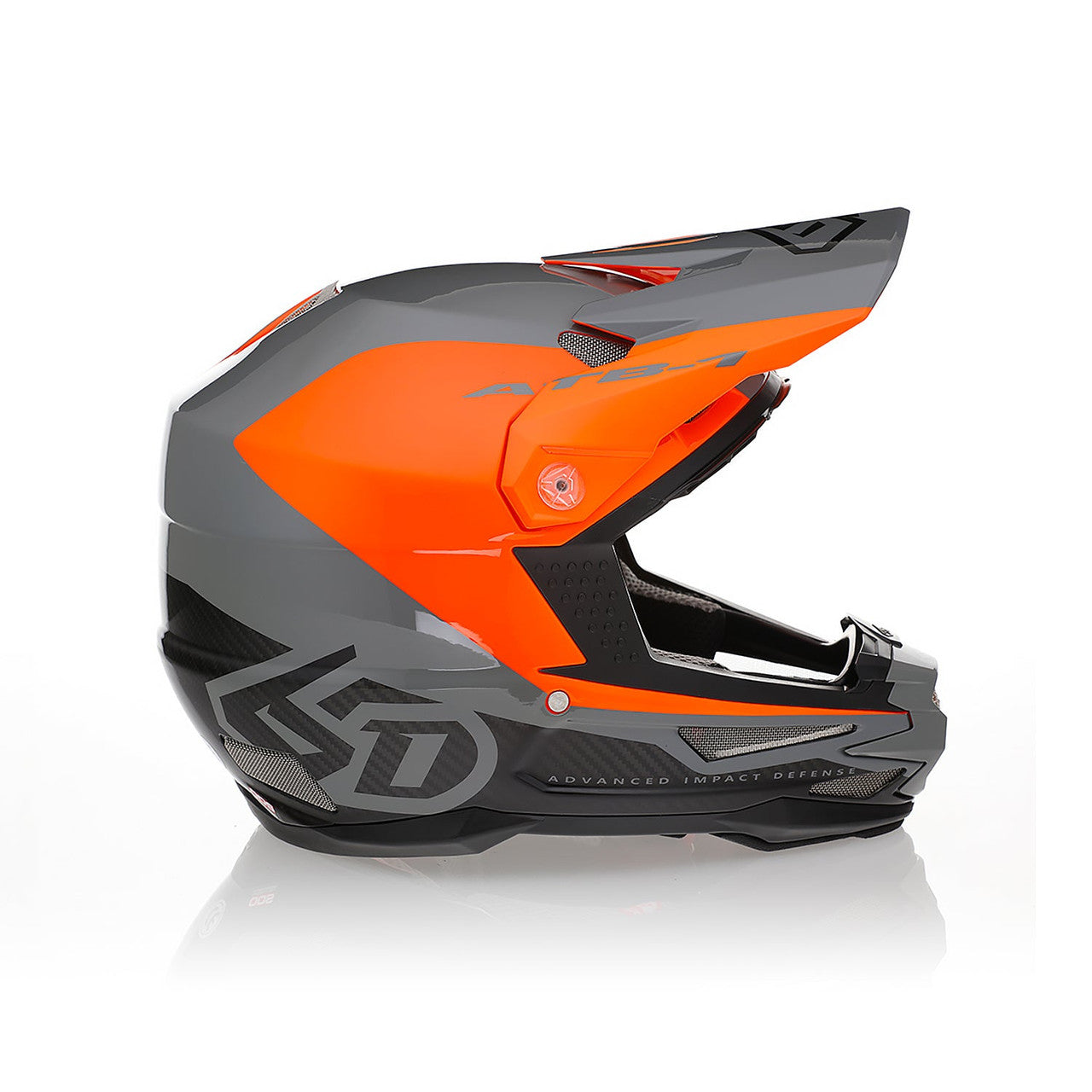 6D ATB-1 Bicycle Helmet Quest Neon Orange Gloss