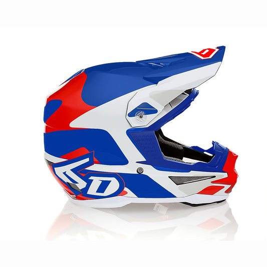 6D ATR-1 Offroad Helmet Apex Red White Blue