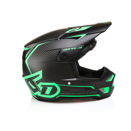 6D ATR-3 Nova Offroad Helmet Matte Neon Green