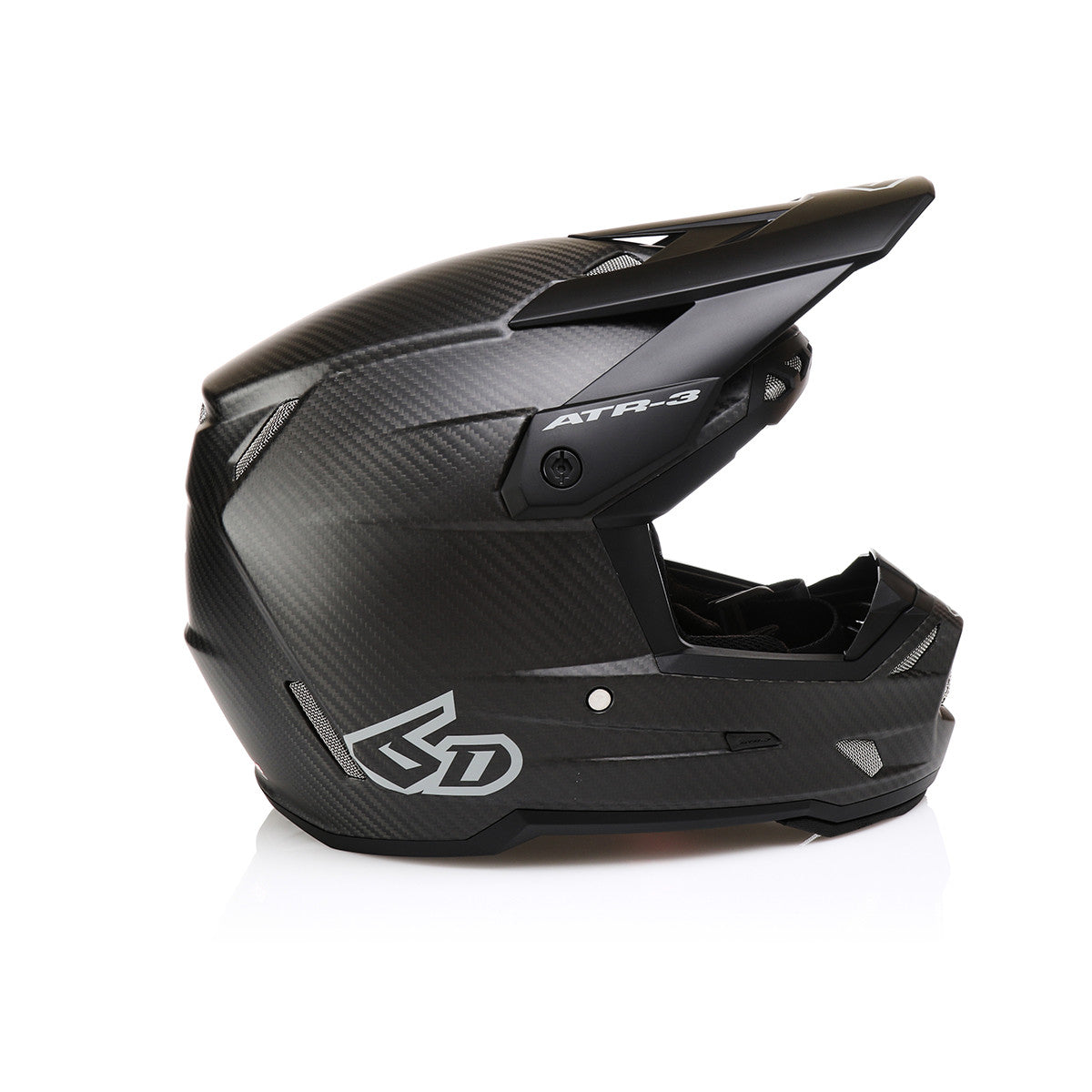 6D ATR-3 Solid Offroad Helmet Matte Black