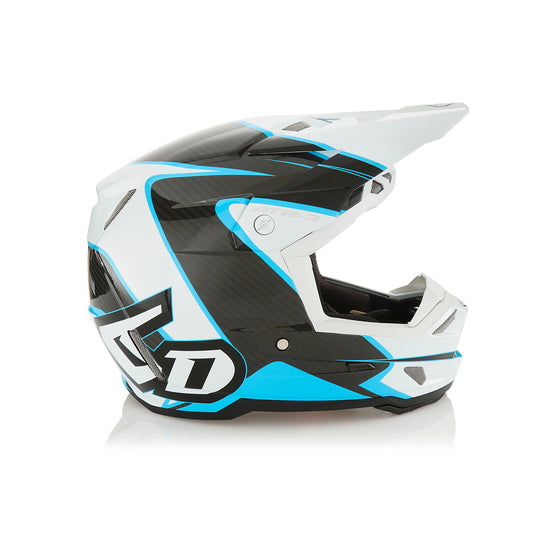 6D ATR-3 Wave Offroad Helmet Gloss Cyan White